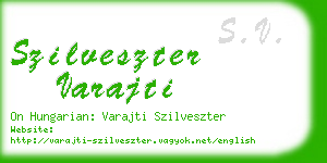 szilveszter varajti business card